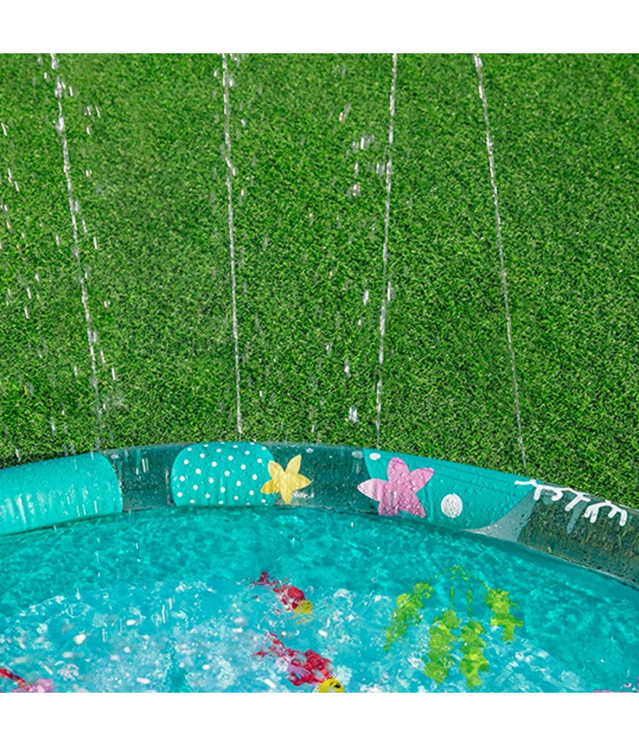 Tappetino Splash Con Getti D'acqua Effetto Fontana Fondale Marino 165 Cm 52487         