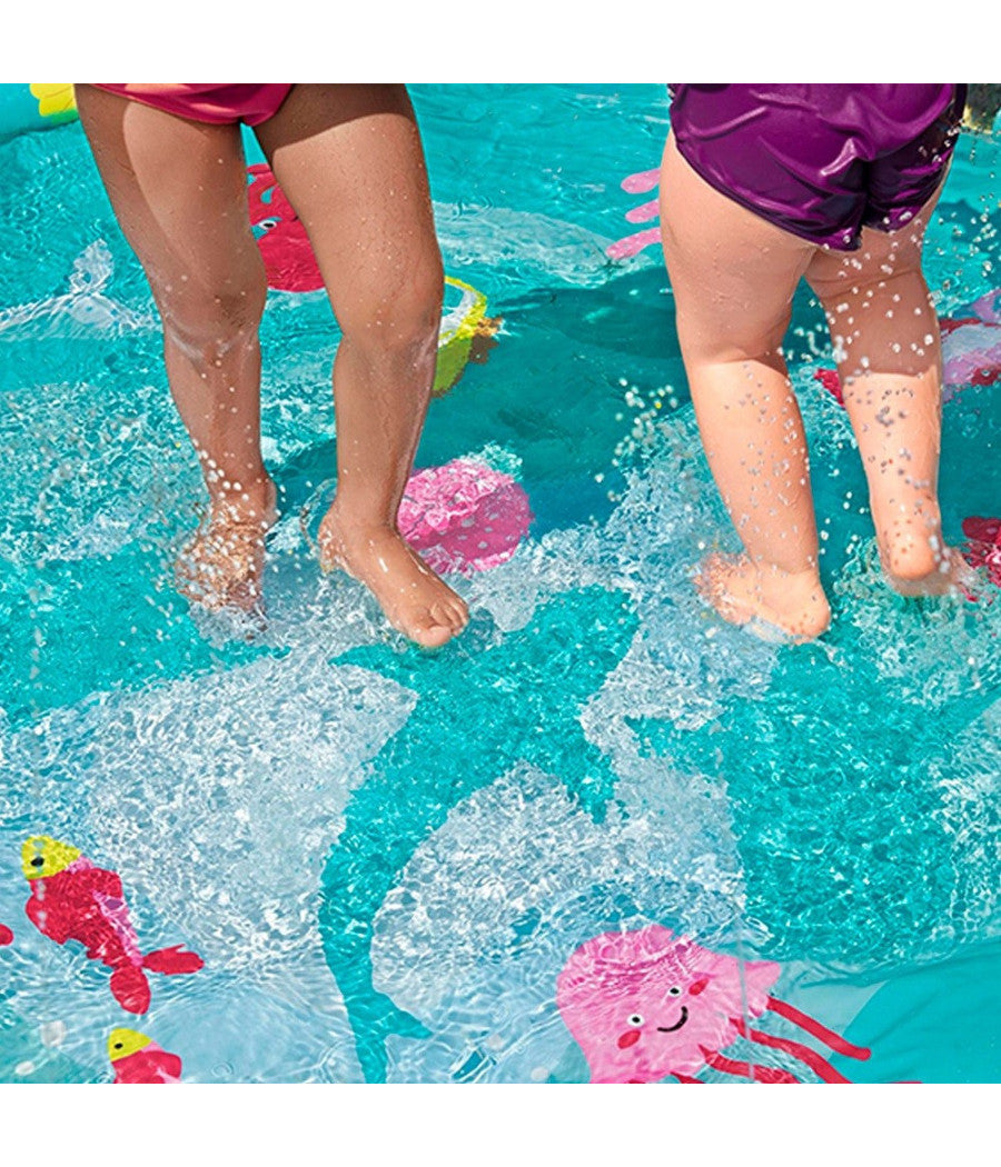 Tappetino Splash Con Getti D'acqua Effetto Fontana Fondale Marino 165 Cm 52487         