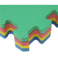 Tappetino Tappeto Puzzle Maxi Colorati Gioco Bambino Set 4pz 60x60cm Gomma Eva         