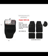 Tappetino Universale Auto Camoscio Anteriore Posteriore Tappetini 4pz Maxtech Mats-06         