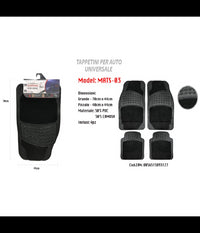 Tappetino Universale Da Auto Pvc Camoscio Anteriore Posteriore 4pz Maxtech Mats-03         