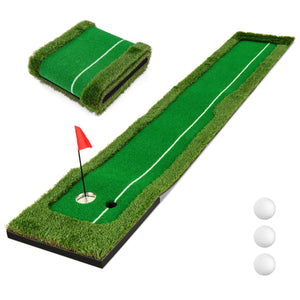 Tappetino da golf per interno ed esterno, Tappeto di pratica da golf con erba sintetica Verde-Golf