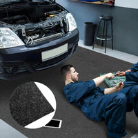 Tappetino per pavimento garage 800 x 220 CM, Tappeto per pavimento riutilizzabile e lavabile Grigio-Accessori per veicoli