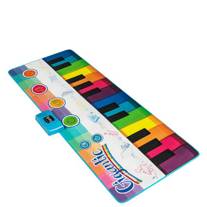 Tappeto musicale con 8 suoni di strumenti registrazione e riproduzione, Tappeto da ballo piano per bambini 3+ anni Colorato-Divertimenti musicali