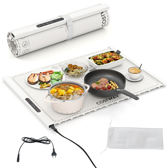 Tappetino riscaldante elettrico per alimenti tappetino in silicone arrotolabile-Tappetino riscaldante elettrico per alimenti per bambini per buffet