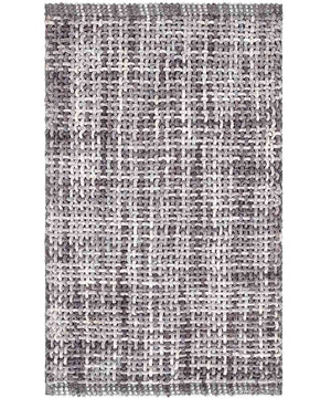 Tappeto bagno CRAZY GRIGIO in micorfibra misto cotone, morbido antiscivolo lavabile in lavatrice, tappetino lavabo sanitari bagno cm.50x80