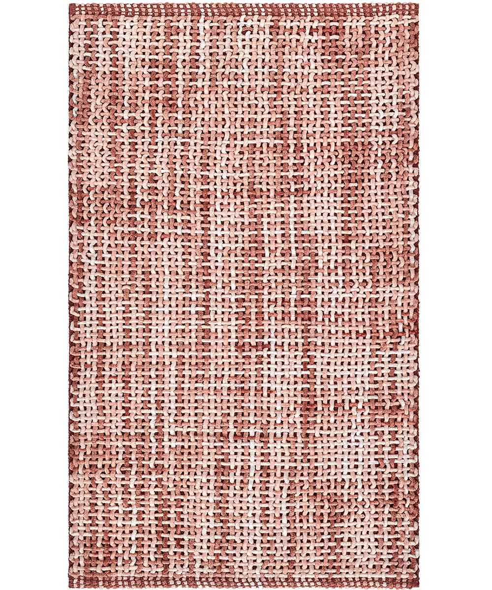 Tappeto bagno CRAZY ROSA in micorfibra misto cotone, morbido antiscivolo lavabile in lavatrice, tappetino lavabo sanitari bagno cm.60x120