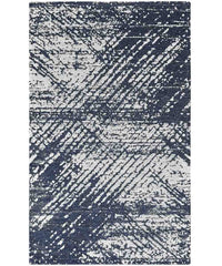 Tappeto Arredo ESSENZA BLU disegno moderno astratto contemporaneo, multiuso lavabile antiscivolo cm.85x150