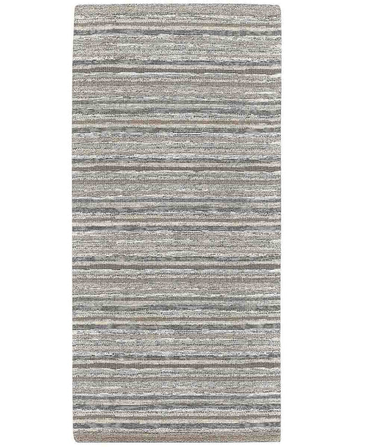 Tappeto passatoia moderno LAOS TORTORA disegno a righe multicolore, tappetino bagno ingresso multiuso lavabile antiscivolo cm.55x80