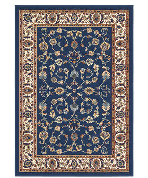 Tappeto P2079 azzurro cm.280x470 motivo classico orientale persiano, economico resistente facile da pulire