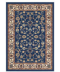 Tappeto P2079 azzurro cm.280x365 motivo classico orientale persiano, economico resistente facile da pulire