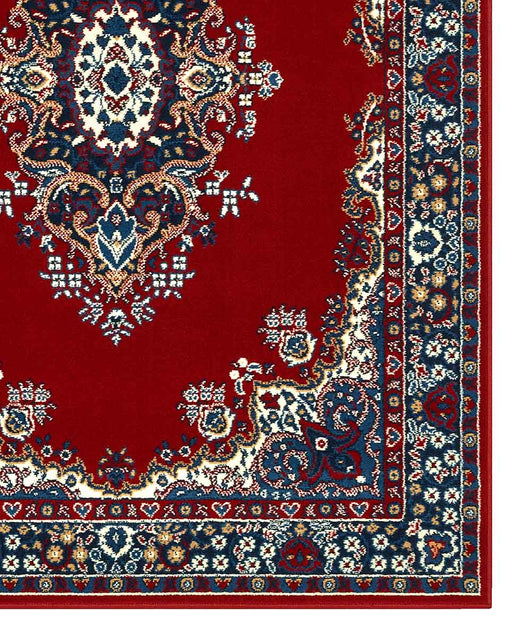 Tappeto P6210 rosso cm.280x365 stile orientale persiano, economico resistente facile da pulire