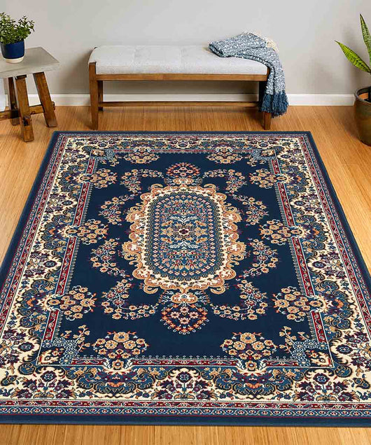 Tappeto ROYAL SHIRAZ 2063 BLU cm.160x230 arredo salotto disegno orientale persiano classico