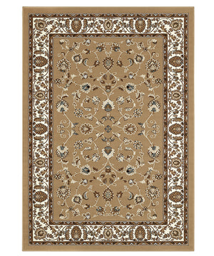 Tappeto passatoia ROYAL SHIRAZ 2079 BEIGE cm.100x400 motivo orientale persiano classico corsia arredo casa