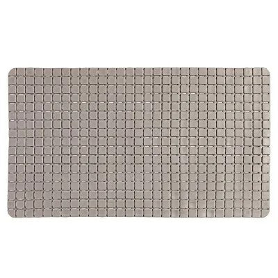 Tappeto Antiscivolo In PVC Per Doccia Mosaico Tortora 40x70 Cm