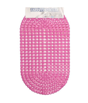 Tappeto Antiscivolo Ovale Diamante Rosa Per Vasca Bagno Doccia 36 X 66 Cm 87864         