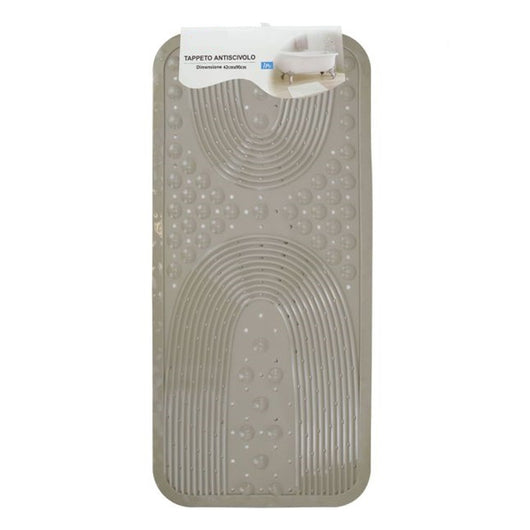 Trade Shop - Tappeto Antiscivolo Per Vasca Da Bagno Doccia Tortora 42x90cm Rettangolare 87554         