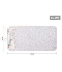 Tappeto Antiscivolo Rettangolare Bagno Vasca Doccia Loto Bianco 36 X 70 Cm 87899         