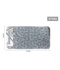 Tappeto Antiscivolo Rettangolare Bagno Vasca Doccia Loto Grigio 36 X 70 Cm 87900         