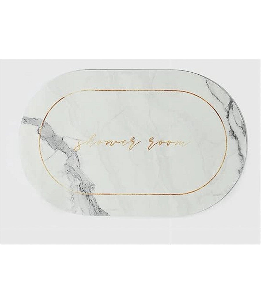 Tappeto Assorbente Antiscivolo Asciugatura Rapida Bagno Vasca Doccia 38x58cm 87226         