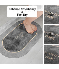 Tappeto Assorbente Antiscivolo Asciugatura Rapida Bagno Vasca Doccia 38x58cm 87226         