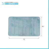 Tappeto bagno 100% poliestere 45x75 acquamarina antiscivolo  Memo