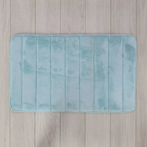 Tappeto bagno 100% poliestere 45x75 acquamarina antiscivolo  Memo