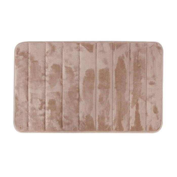 Tappeto bagno 100% poliestere 45x75 tortora antiscivolo  Memo