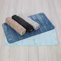 Tappeto bagno 100% poliestere 45x75 tortora antiscivolo  Memo