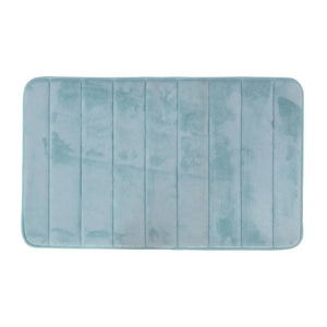Tappeto bagno 100% poliestere 50x90 acquamarina antiscivolo  Memo