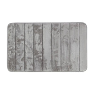 Tappeto bagno 100% poliestere 50x90 grigio antiscivolo  Memo