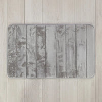 Tappeto bagno 100% poliestere 50x90 grigio antiscivolo  Memo