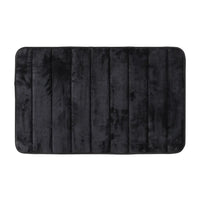 Tappeto bagno 100% poliestere 50x90 nero antiscivolo  Memo