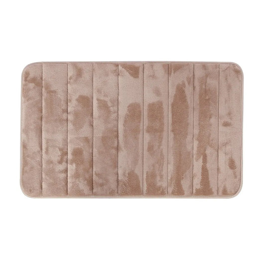 Tappeto bagno 100% poliestere 50x90 tortora antiscivolo  Memo