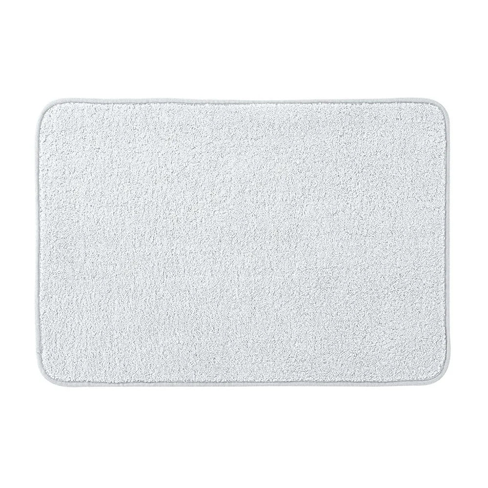 Tappeto bagno bianco 60x40 cm in microfibra antiscivolo Spring