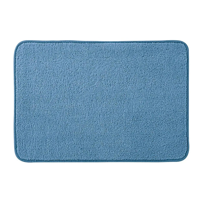 Tappeto bagno blu 60x40 cm in microfibra antiscivolo Spring