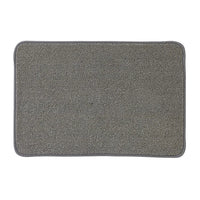 Tappeto bagno grigio 60x40 cm in microfibra antiscivolo Spring