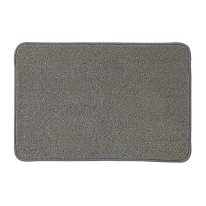 Tappeto bagno grigio 60x40 cm in microfibra antiscivolo Spring
