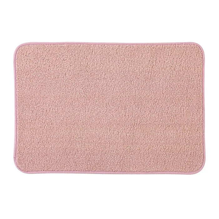 Tappeto bagno rosa 60x40 cm in microfibra antiscivolo Spring