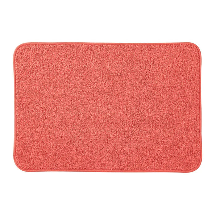 Tappeto bagno rosso 60x40 cm in microfibra antiscivolo Spring