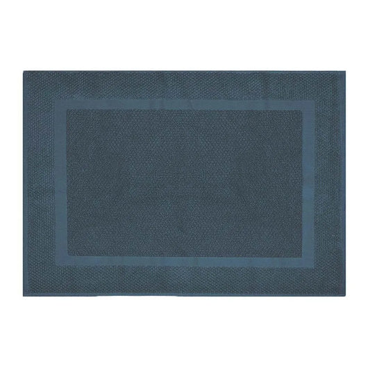 Tappeto bagno scendi doccia 100% cotone turchese cobalto 45x65 cm