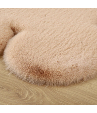 Tappeto Cute Orsetto Pelliccia Fluffy Vari Colori Living Stanza Da Letto 90x120         