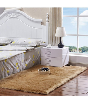 Tappeto Cute Rettangolare Pelliccia Fluffy Colori Living Camera Letto 120x180 Cm         