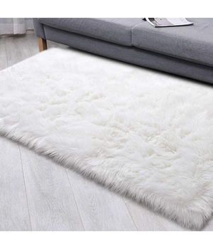 Tappeto Cute Rettangolare Pelliccia Fluffy Colori Living Camera Letto 120x180 Cm         