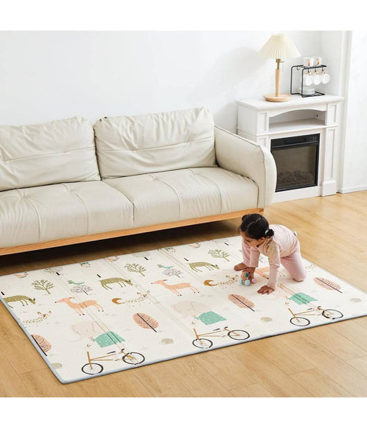 Tappeto Da Gioco Per Bambini Neonato Xpe Schiuma Pieghevole Portabile 180x200 Cm         