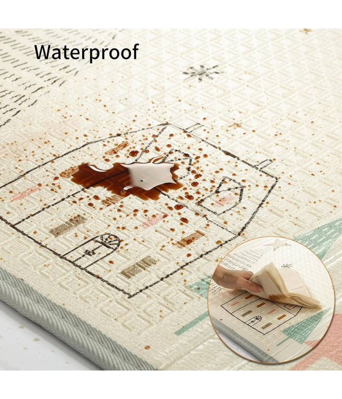 Tappeto Da Gioco Per Bambini Neonato Xpe Schiuma Pieghevole Portabile 180x200 Cm         