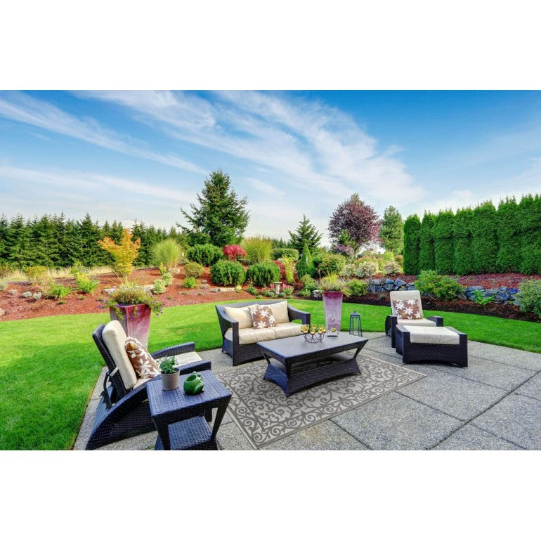 Tappeto da interno/esterno in plastica reversibile "Cancello Veneziano"