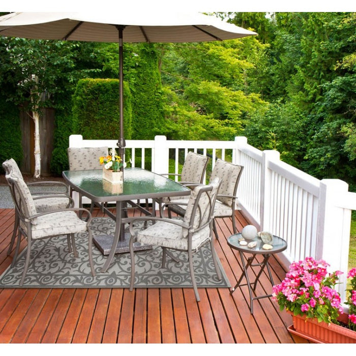 Tappeto da interno/esterno in plastica reversibile "Cancello Veneziano"