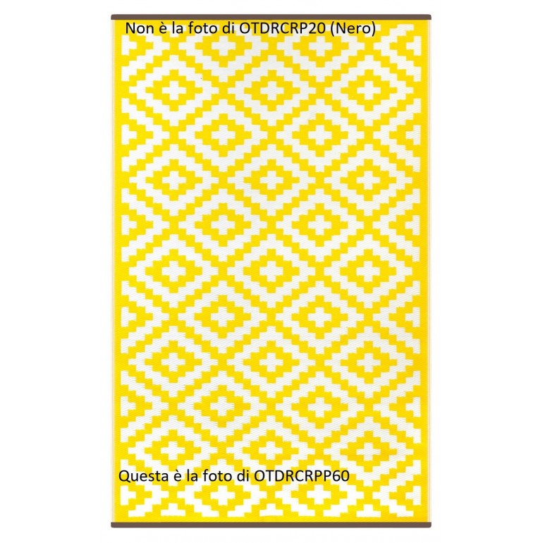 Tappeto da interno/esterno in plastica reversibile "Casablanca"