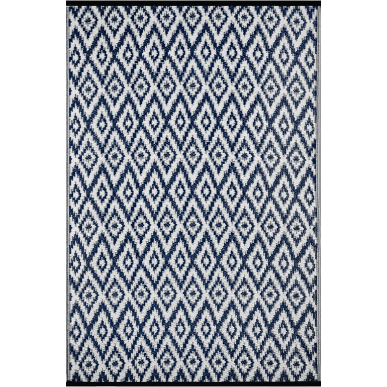 Tappeto da interno/esterno in plastica reversibile "Ikat"